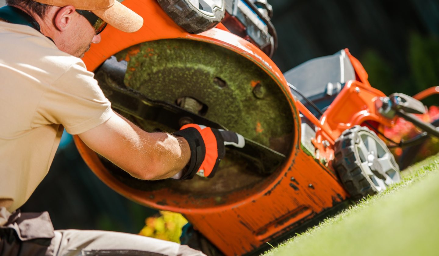 Checking Lawn Mower Blades